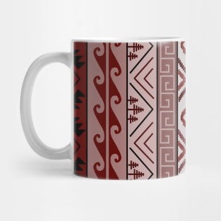 Aztec red design Mug